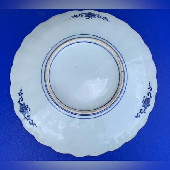 Late 19th Century Antique Chinese Quing Dynasty Scalloped Serving Plate Dish - Picture 4 of 14